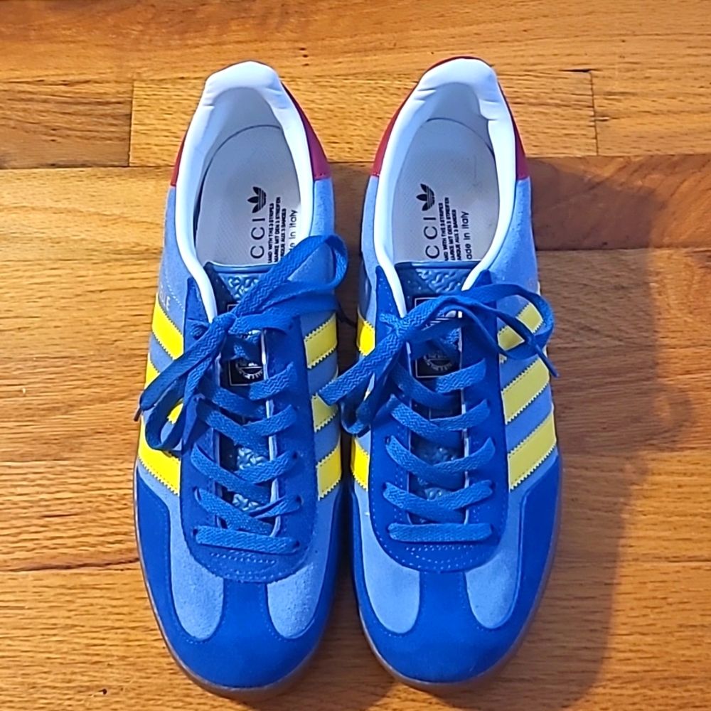 Adidas x Gazelle Gucci Light Blue Yellow HQ8851